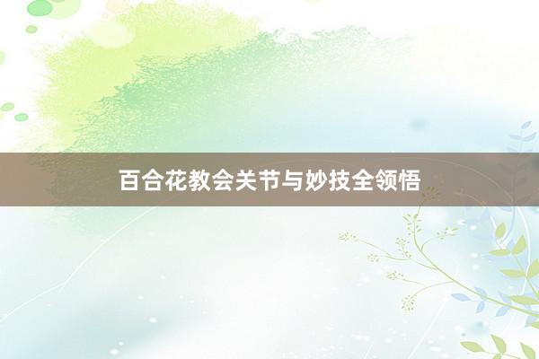 百合花教会关节与妙技全领悟